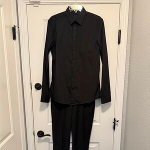 H&M Classic Black dress shirt and pants
